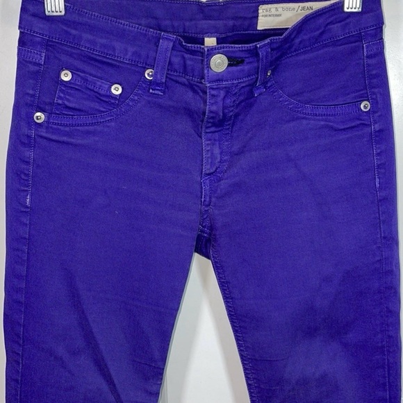 Rag & Bone Intermix Legging Purple Skinny Jeans size XS / 24. B6 - Picture 2 of 9